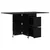 Blagovaonski stol 140 x 80 x 77 cm Konstruirano drvo Crni hrast