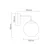 Open Design OR81404 - Zidna lampa BAO 1xE27/8W/230V crna/prozirna