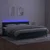 Vidaxl Box spring postelja z vzmetnico LED tem. zelena 200x200cm žamet