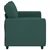 vidaXL Dvosed temno zelen 160x77x82 cm blago