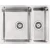 Deante Egeria ZPE 050C Sudopera, Podgradna, 1.5 koito, 20cm, Inox