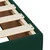 Vidaxl Box spring postelja z vzmetnico temno zelena 200x200 cm žamet