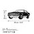 Wallity Zidna dekoracija FORD Mustang 1969 Fastback, 60 x 26 cm, Crna