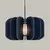 Sollux SL.1862 - Luster na sajli MULA 1xE27/15W/230V prečnik 45 cm plava