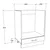 MID.YOU omara Za Vgradnjo Štedilnika Esilo, Bela