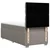 Vidaxl Box spring postelja z vzmetnico taupe 80x200 cm blago