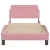 Okvir za krevet s uzglavljem Dover 90x190 cm baršunasti