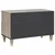 TV ormar s ladicama Siva 70 x 33 x 46 cm Čvrsto drvo manga