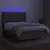Krevet box spring s madracem LED smeđesivi 140x190 cm tkanina