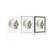 Plakat boho rastline - 40x60 white