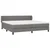 Vidaxl Box spring postelja z vzmetnico temno siva 200x200 cm blago