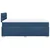 Vidaxl Box spring postelja z vzmetnico modra 120x190 cm blago