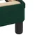 Vidaxl Posteljni okvir Dover temno zelen 200x200 cm žamet