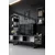 Hanah Home Chrome Line TV komoda sa dve police, Crna