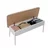 Conceptum Hypnose Trpezarijska klupa Vina Bench 110x48x40cm Belo-Bež