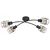Rabalux Indiana, metal plafonjera, sa natural waven decor E14 4x