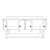 Hanah Home Komoda 180x93,2x85cm Orah