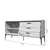 Jela Komoda Soffy K167-2K3F/SF, 166x85x50 cm, Prljavo bela