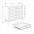 HANAH HOME Komoda Sfn 1004 Dd 1