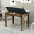 HANAH HOME Kuhinjski sto Kiev 504 Walnut Anthracite