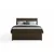 MID.YOU BOXSPRING POSTELJA 140 cm x 200 cm , tekstil, leseni material rjava