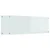 Kuhinjski zid 2 pcs Bijelo 110 x 40 cm Staklo otporno na udarce