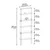 HANAH HOME Polica za knjige Hero Anthracite White