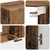 Set TV komoda Zidne 3 pcs Staro drvo Konstruirano drvo