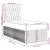 vidaXL vidaXL Box spring postelja z vzmetnico črn 90x190 cm blago, (21291429)