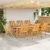 Vidaxl Vrtni Stol 8 szt. Rjava 57 x 72 x 109 cm Masiven les akacije