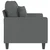 Greatstore Dvosed temno siv 120 cm blago