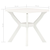 Den Bistro miza bela 70x70x72 cm plastika