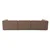 Atelier del Sofa Ugaona garnitura Mora XL 320x69x180cm Braon
