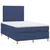 vidaXL vidaXL Box spring postelja z vzmetnico modra 120x190 cm blago, (21128513)