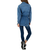 Daljša oversize jeans jakna s pasom