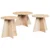 Kava Stol 3 pcs Prirodna
