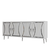 Hanah Home Konzolni sto Tean, 150x75x35 cm, Belo-srebrne boje
