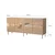 Hanah Home Konzola Paris, 180x80x40 cm, Bronzane boje
