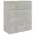 Komoda s 4 ladice 60 x 30,5 x 71 cm siva boja betona