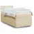 vidaXL vidaXL Box spring postelja z vzmetnico krem 100x200 cm blago, (21291387)