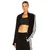 Norma Kamali Ženski duks KK1284PL004149-BLACK, Crni