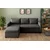 Atelier del Sofa Ugaona granitura Kado, Tamnosiva