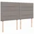Vidaxl Box spring postelja z vzmetnico taupe 180x200 cm blago