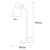 Opviq Stona lampa E27 Socket, Bronzana