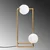 Opviq Stona lampa Corner-15021, 25x25x55 cm, IP20, Zlatne boje