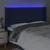 Vidaxl vidaXL Vzglavje postelje z LED modro 203x16x118/128 cm blago