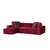 Atelier del Sofa Ugaona garnitura 100x76x170cm Crvena