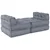 Modularna sofa 4 pcs Siva Tkanina