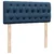 Vidaxl Box spring postelja z vzmetnico modra 120x190 cm blago