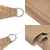 Senčno jadro 160 g/m2 taupe 3x5 m HDPE